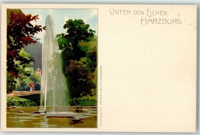 13192258 - 3388 Bad Harzburg under the oak fountain by W. Illner