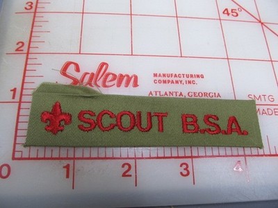 SCOUT B.S.A. collectible uniform strip patch (g26)