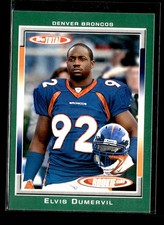 Elvis Dumervil RC: 2006 Topps Total Rookie Card #466. rookie card picture