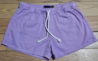 NWOT Polo Ralph Lauren Women's Lavender Cotton Stretch String Waist Short Sz XS