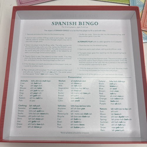 Spanish Bingo Game Educational Language Skills For Children by eeBoo - Picture 8 of 10