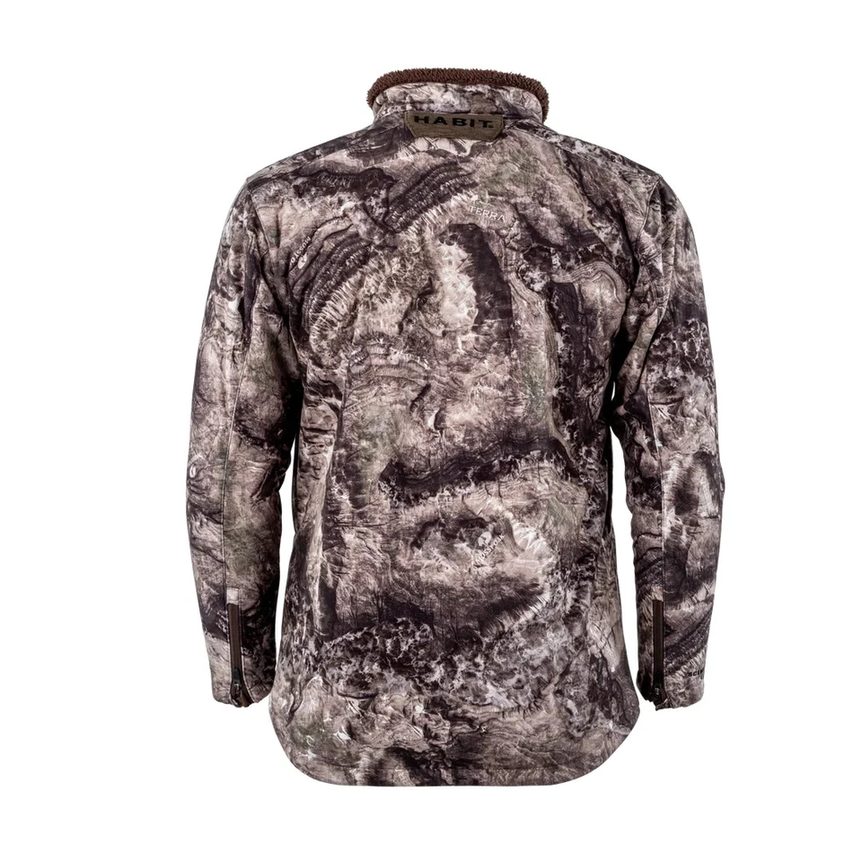 Habit Shadow Series Windproof Mens Fleece Jacket Veil Camo Wideland Wolf L NWT - Image 2 of 4