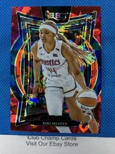 2025 #91 Kiki Iriafen Panini Select WNBA Concourse Red Ice Prizm 215/299 RC