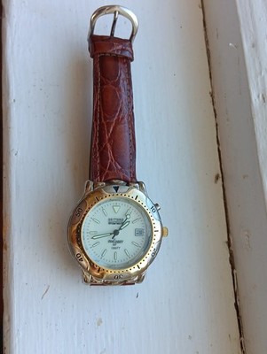 Vintage Mens Brittiania Watch Gold Tone Works