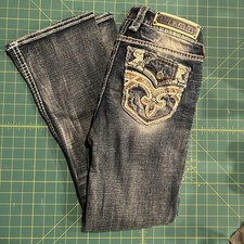 Rock Revival Sargon Easy Boot - Womens Size 28 - Low Rise Denim Blue Jeans