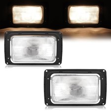 LED Headlight Pair Compatible with 1990-2017 Mack CH613 SFA Hood Truck