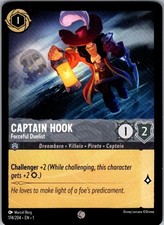 Captain Hook - Forceful Duelist The First Chapter 174/204 Common Lorcana NM