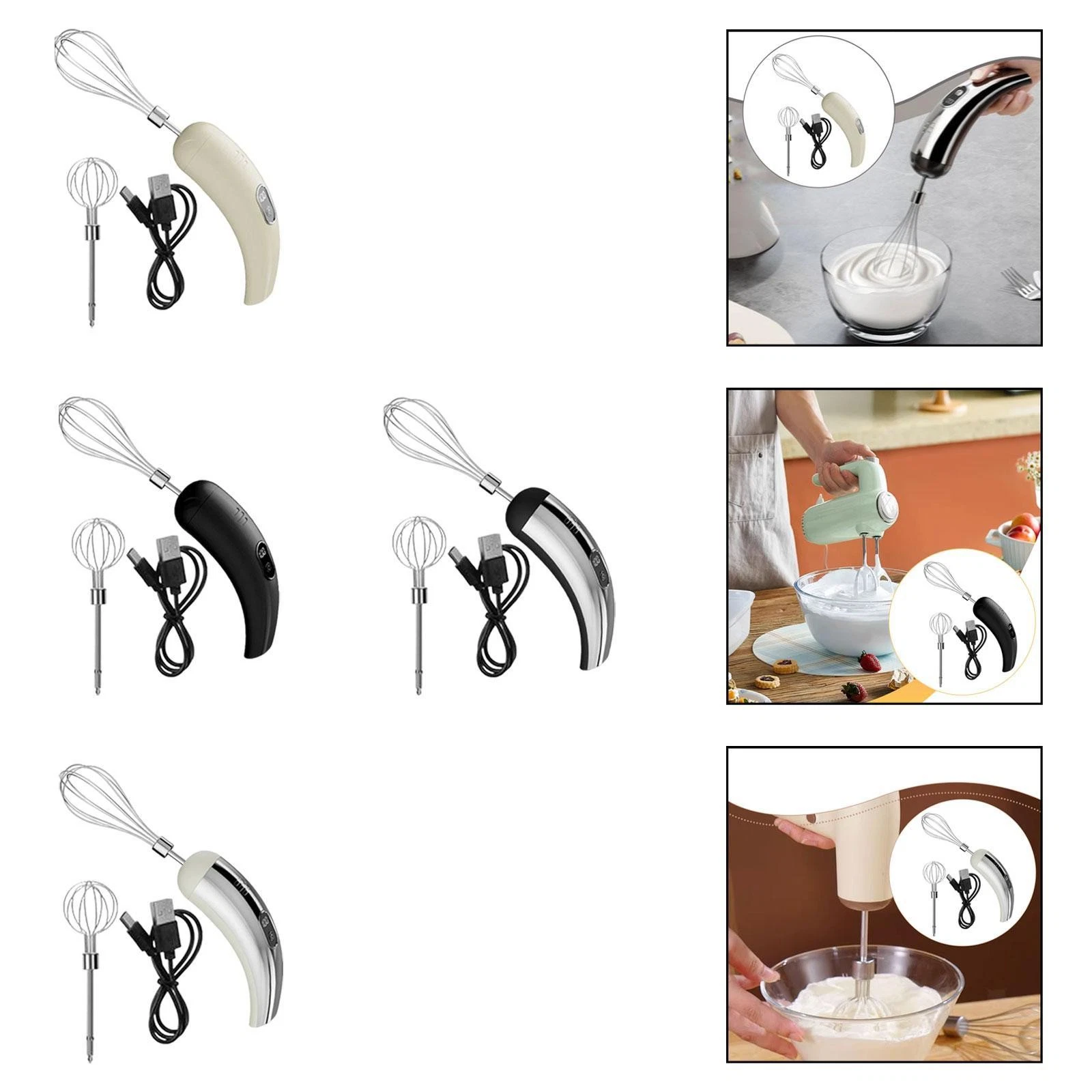 Electric Egg Beater Cordless Hand Mixer Lightweight Comfortable Grip Milk Foamer
Opens in a new wind