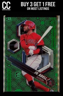2018 Bowman High Tek - Prospects Pattern 1 Green Rainbow #PHT-JA Jo Adell #/99