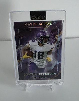 Wild Card Matte Metal Justin Jefferson Color Match True 1 of 1 2026 Football