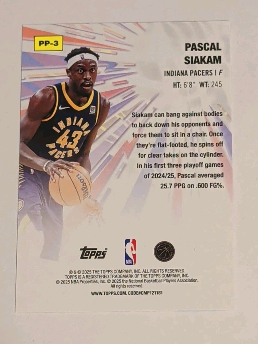 2025-26 Topps Flagship Basketball Pascal Siakam Power Players #PP