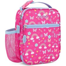 Bentgo BEODBGSHK Sharks Theme Insulated Lunch Tote Bag Turquoise  Blue