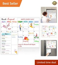 Dry Erase Magnetic Calendar for Refrigerator - 15"x 11.5" Monthly Calendar Wh...