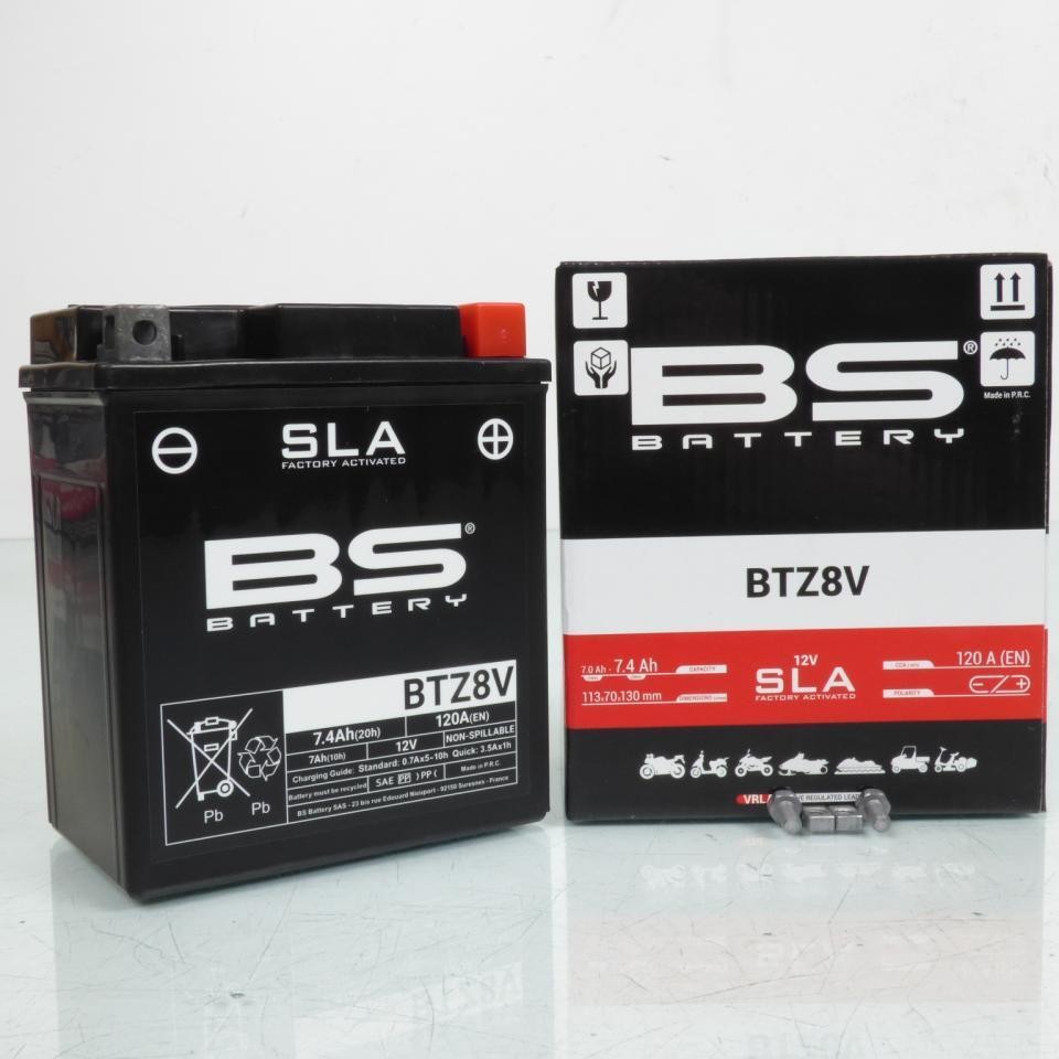 Batterie SLA BS Battery pour scooter Honda Forza 125 sans ABS de 2015 à 2020