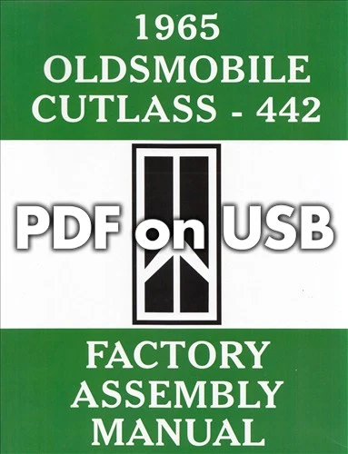 Oldsmobile 442 y Cutlass 1965-1968 PDF en USB manuales de montaje de fábrica Foto 2 de 4