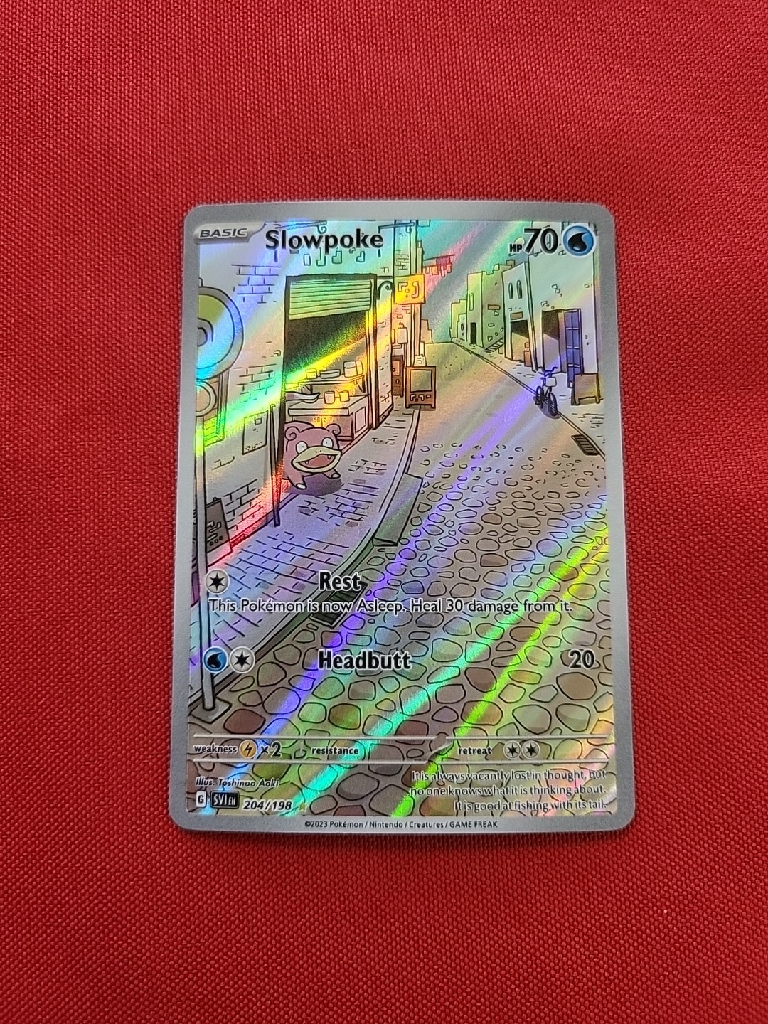 Pokemon: Slowpoke #204/198 Sv01: Scarlet & Violet Base Set Holo - NM+  - F57