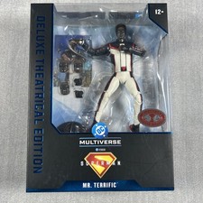 MCFARLANE  Mr. Terrific Superman Movie Deluxe Theatrical   Red Platinum Edition