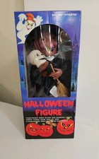 Vintage 1988 Funny Toys Halloween Animated Witch Lights Sound Motion In Box