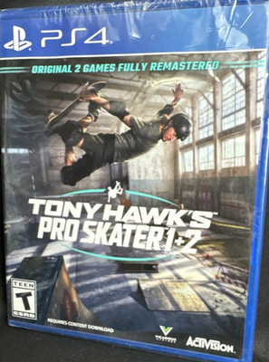Brand New Tony Hawk's Pro Skater 1+2 (Sony Playstation 4, 2020) Sealed