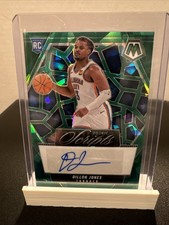 2024 Panini Mosaic Dillon Jones Rookie Scripts Green Ice #RS-DIL RC Auto Thunder