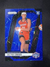 2024 Panini Prizm WNBA - Aaliyah Edwards #142 Blue Velocity Prizm (RC)