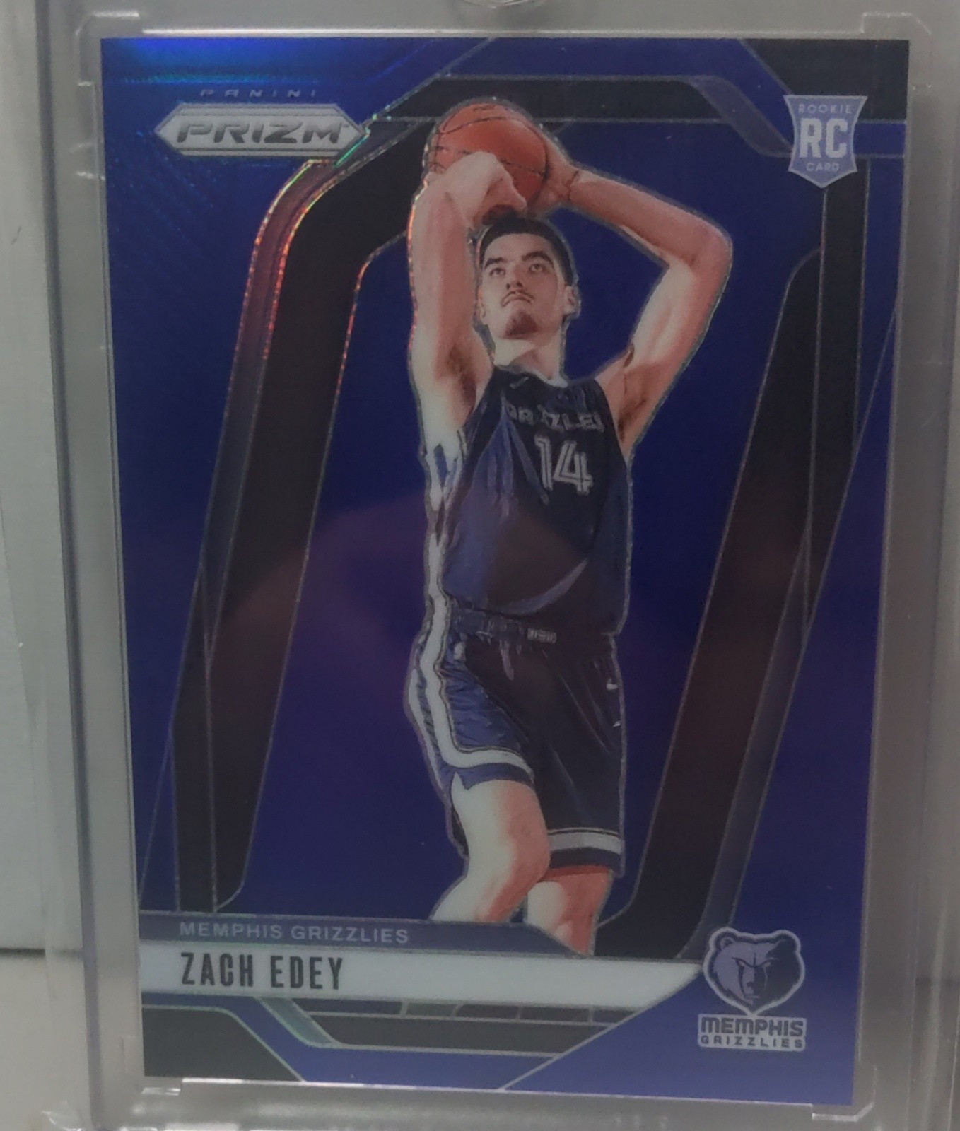 2024-25 Panini Prizm - Zach Edey #249 Blue Prizm /199  Rookie 