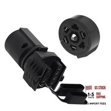 Trailer Plug Adapter - Standard Trailer Adapter 7 Pin Round to 4 Pin Flat -