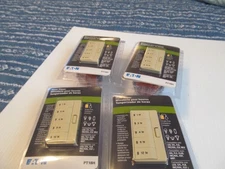 4- EATON PT18HV HOUR TIMERS 1-HR-12 HR.IVORY 15A. DECORA B-258