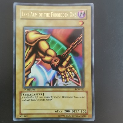 Left Arm of the Forbidden One LOB-123 1st Edition Ultra Rare Asian English...