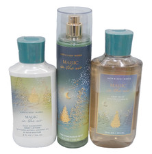 Bath  Body Works MAGIC IN THE AIR MIST SHOWER GEL BODY LOTION 3 Pack SEALED