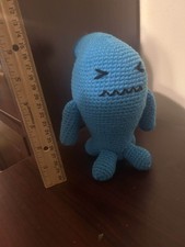 Crochet Wobbuffet, 6" Tall, Handmade, Poke'mon Doll, Blue