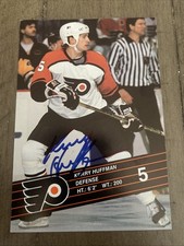 Kerry Huffman Hand Signed Autograph Auto Philadelphia Flyers Team Postcard