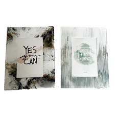 Enjoy Every Moment & YES you Can Mirror Glass Photo Frame, 6x4 Shiny  - NEW