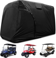 Golf Cart Cover 2/4/6 Passenger, Waterproof Golf Cart Rain Covers, Heavy-Duty Al