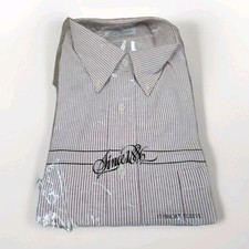 NOS Vtg Sears Roebuck Mens Half Short Sleeve Button Down Oxford Shirt Sz 17 NEW