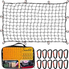 Heavy Duty Cargo Net for Pickup Truck Bed - 5' X 7' Stretches to 15' X 21' - Stu