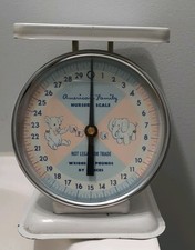 Vintage American Family Baby Nursery Scale 1950's Weighs Upto 30 Pounds