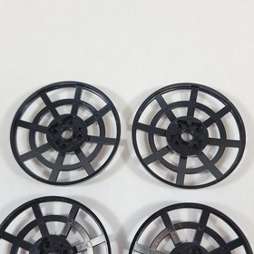 6X LEGO 6x6 Inverted Radar Webbed Dish Black 4285b Parts Lot 10179 Replacement