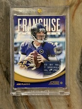 2013 Score Franchise Fabrics Joe Flacco #FF-JF Prime Tags /10 Game Used Jersey