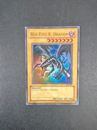 Yugioh - Red Eyes Black Dragon - SDJ-001 - Ultra Rare - Ulimited - LP
