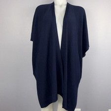 Lululemon Wrap Open Cardigan Women XS/S Merino Wool Short Sleeve True Navy