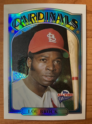 2003 Topps All-Time Fan Favorites #130 Lou Brock Refractor #/299