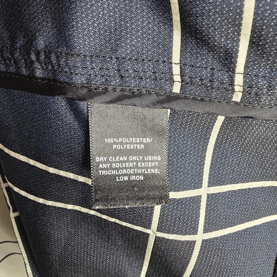 Lafayette 148 New York Jacket Size XL Open Front Lightweight Black White Plaid - Image 4 of 4