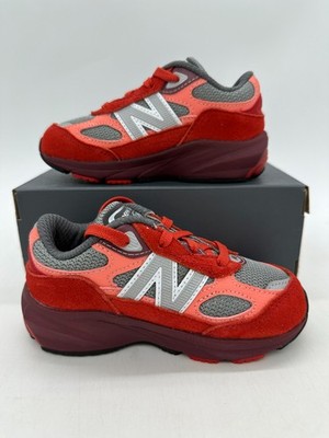 New Balance 990 v6 Infant Size 9 Red Suede Athletic Shoes IC990RT6