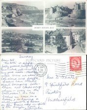 Robin Hoods Bay scenes Judith Co Ltd 1963 postmark Cities Towns Seascape