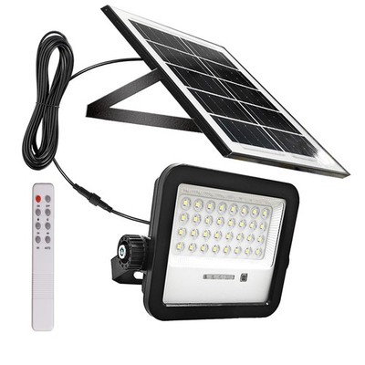 Outdoor Solar Flood Light, 6500K Bright White Floodlights, IP65 Waterproof So...