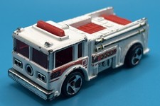 Vtg 1976 Hot Wheels Mattel Inc Fire Eater Fire Truck White 122