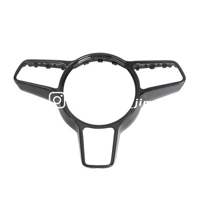 Dry carbon fiber steering wheel trim for Porsche 991 GT3 911987 Cayenne Cayman -