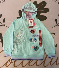 Disney Princess Girls French Terry Zip-Up Hoodie Jacket