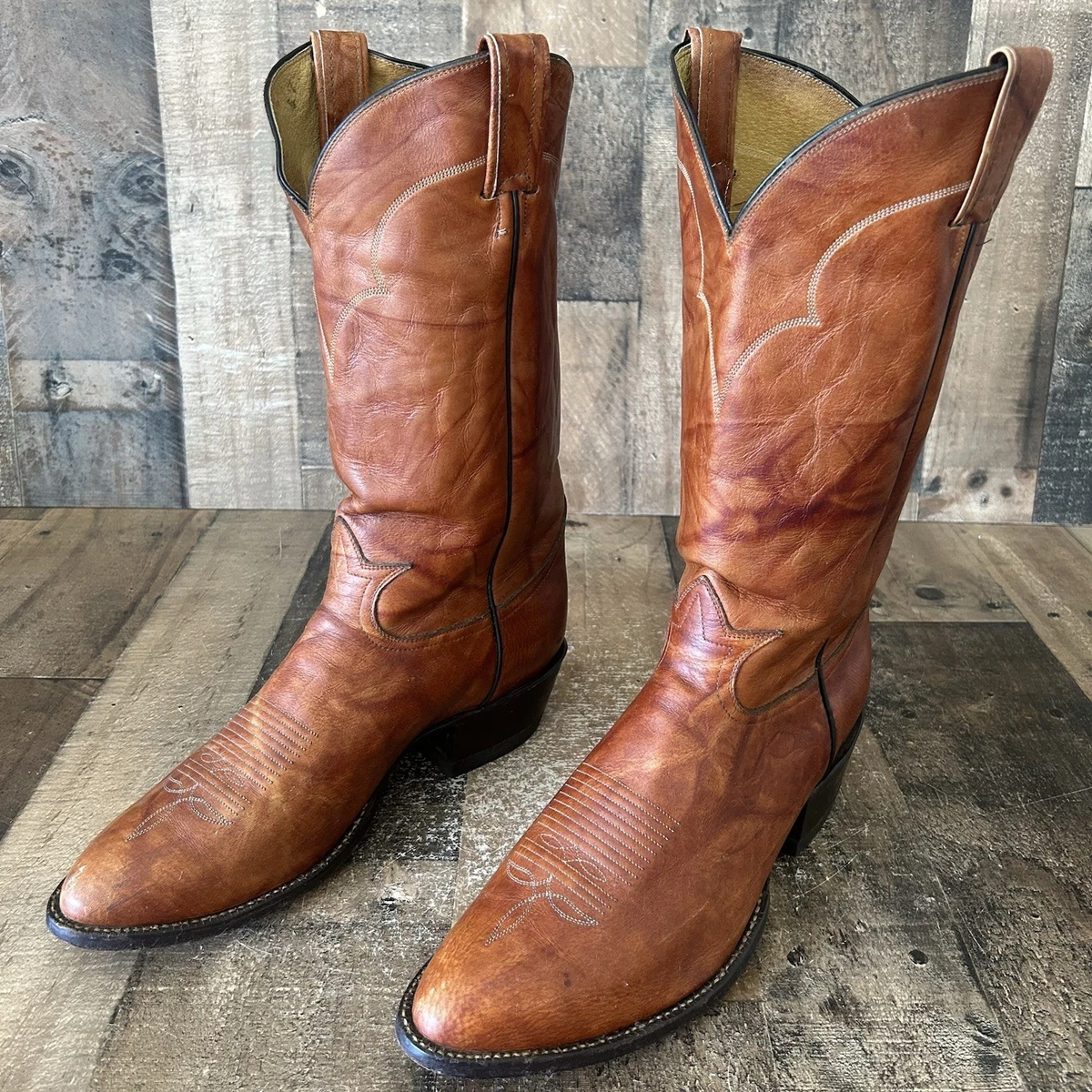 Tony Lama Boots Mens US 9.5D Brown Stockman CT2032 Cowboy Western Leather Tony Lama men 10 Stockman cowboy boots | Mercari main image 3